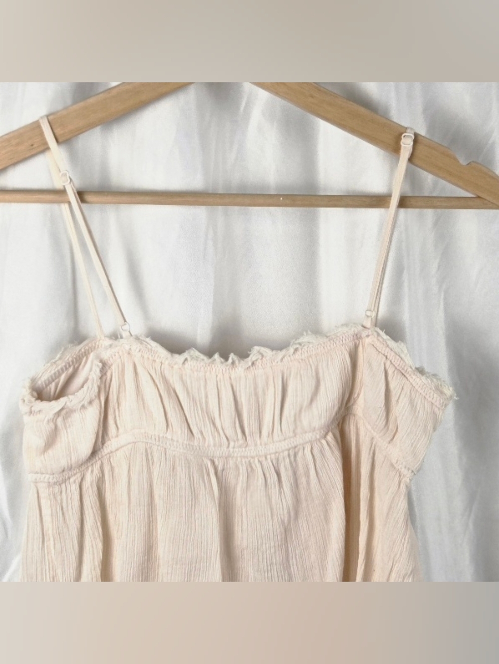 Urban Outfitters Cream Pink Lace-Trim Camisole Size Small Petite - Picture 11 of 16